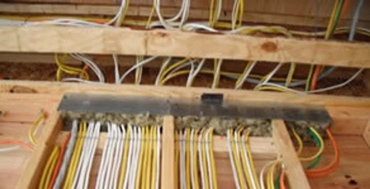 new construction wiring services with organized electrical rough-in performed by licensed electricians in Modesto, CA