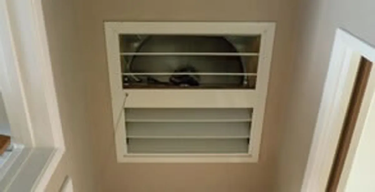 whole house fan installation services with ceiling-mounted ventilation system in Modesto, CA